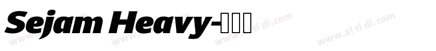 Sejam Heavy字体转换